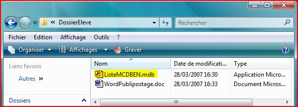 2 Fichiers créés